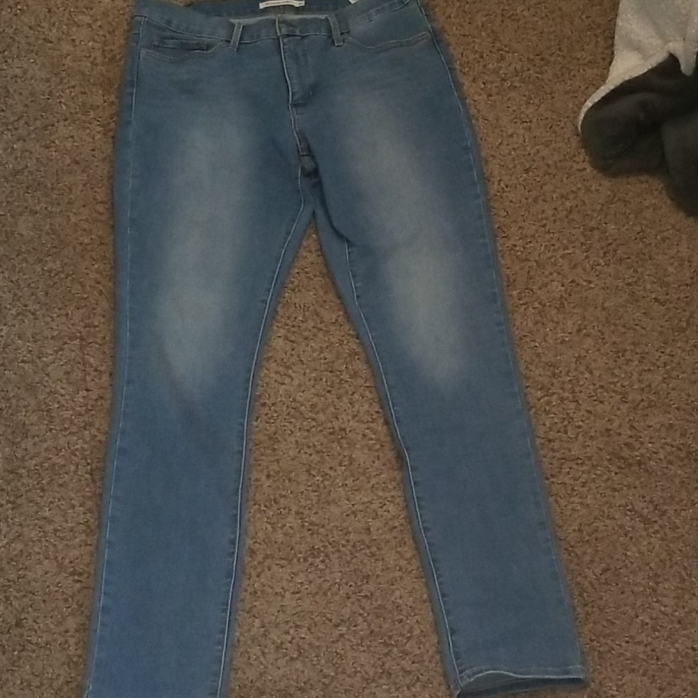 Light Blue Levi's Shaping Skinny Jeans